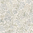 2026 Nocturne Light Green and White Icons Wallpaper by Boråstapeter