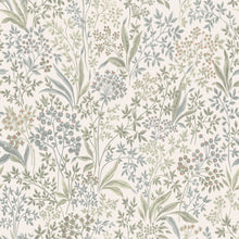2026 Nocturne Light Green and White Icons Wallpaper by Boråstapeter