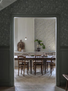 Nocturne Light Green and White Icons Wallpaper by Boråstapeter