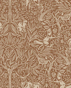 2045 Under the Elder Tree Dark Brown and Beige Icons Wallpaper by Boråstapeter
