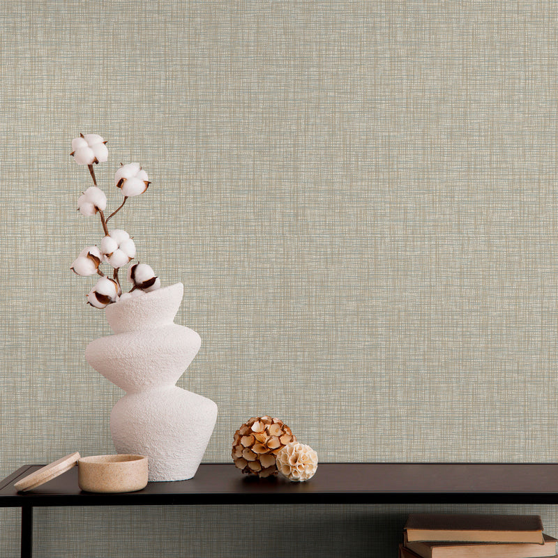 204601 Grasscloth Effect Paul Moneypenny Wallpaper by Grandeco