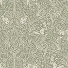 2046 Under the Elder Tree Light Green and Beige Icons Wallpaper by Boråstapeter