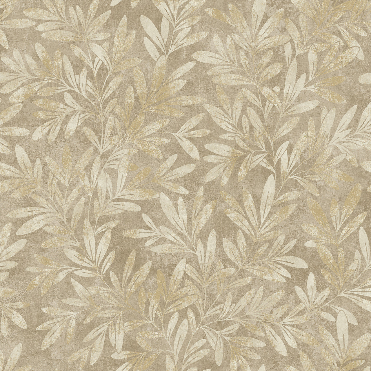 204801 Willow Trail Taupe Wallpaper by Grandeco