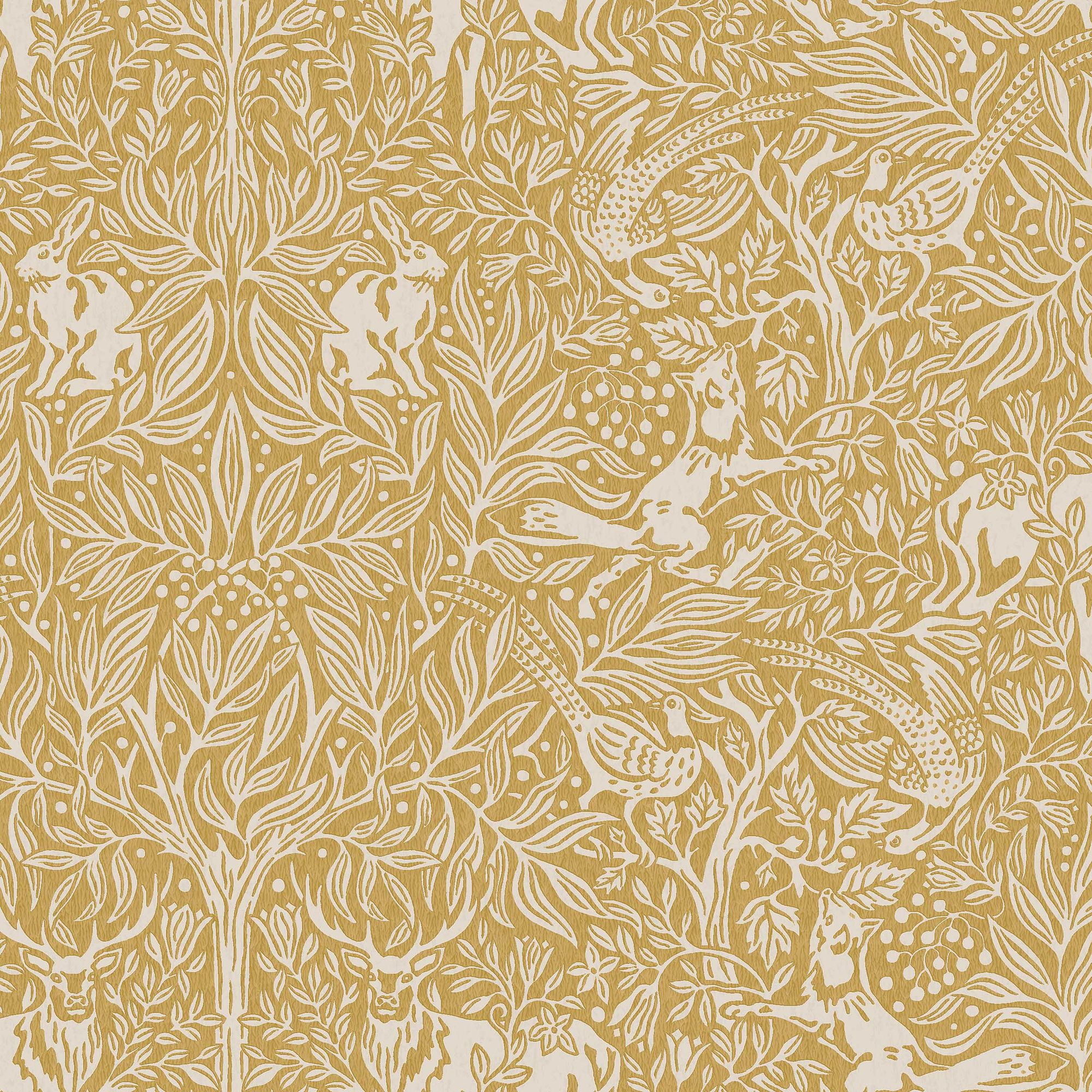 2048 Under the Elder Tree Yellow and Beige Wallpaper by Boråstapeter