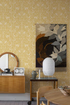2048 Under the Elder Tree Yellow and Beige Wallpaper by Boråstapeter
