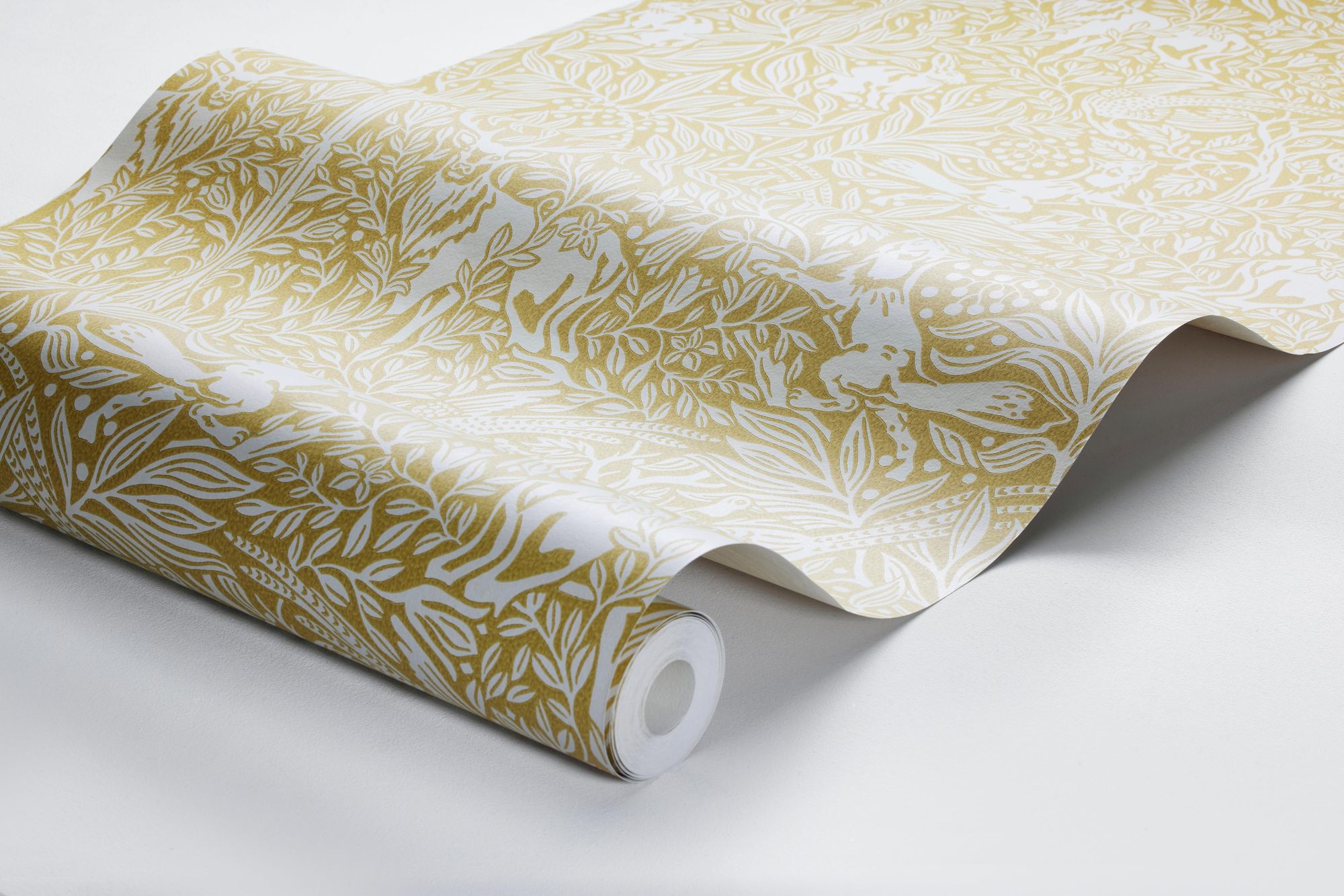 2048 Under the Elder Tree Yellow and Beige Wallpaper by Boråstapeter