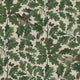 In the Oak Light Green and Beige Icons Wallpaper by Boråstapeter