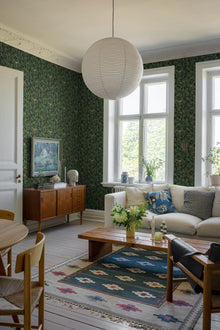 2050 In the Oak Multicoloured Icons Wallpaper by Boråstapeter