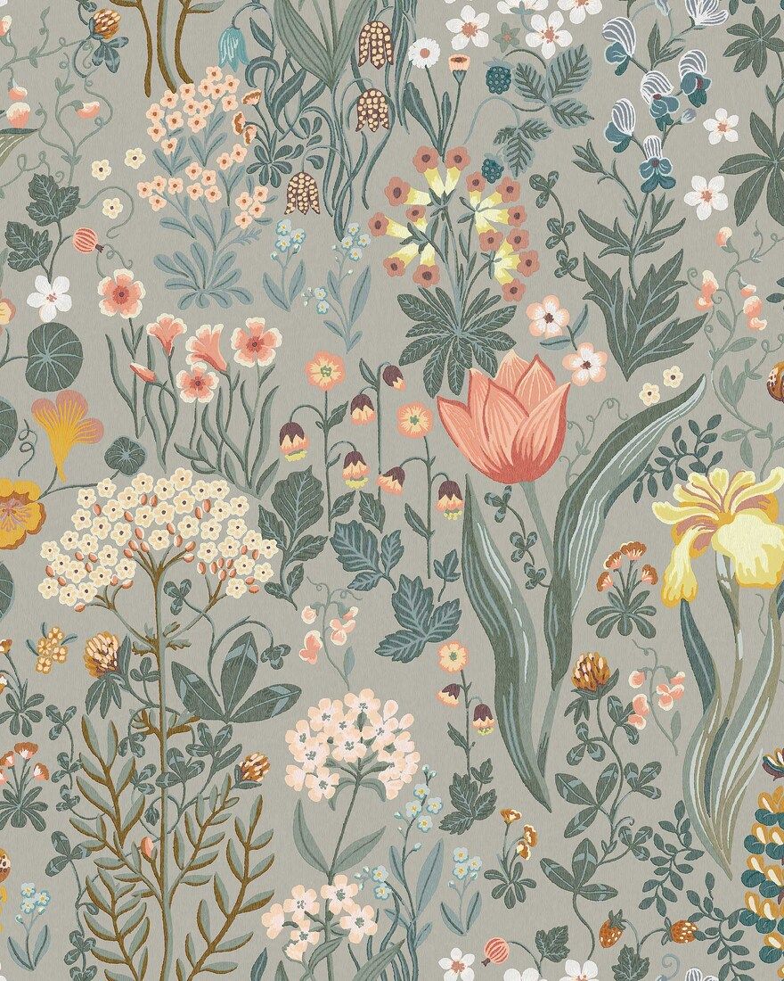 2054 Blomsterhav Multicoloured Icons Wallpaper by Boråstapeter