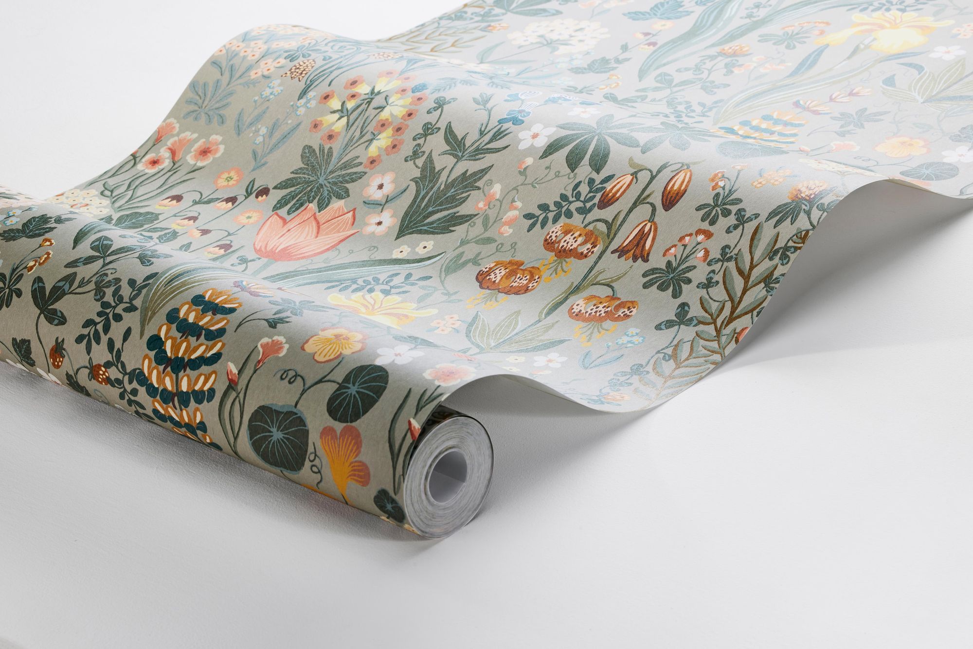 2054 Blomsterhav Multicoloured Icons Wallpaper by Boråstapeter