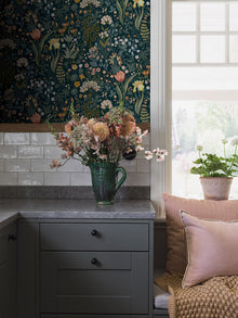 2055 Blomsterhav Multicoloured Icons Wallpaper by Boråstapeter