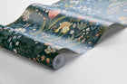2055 Blomsterhav Multi and Blue Wallpaper by Boråstapeter