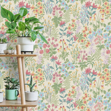 205601 Agnala Floral Meadow Spring Floral Multi/Pink Wallpaper by Grandeco