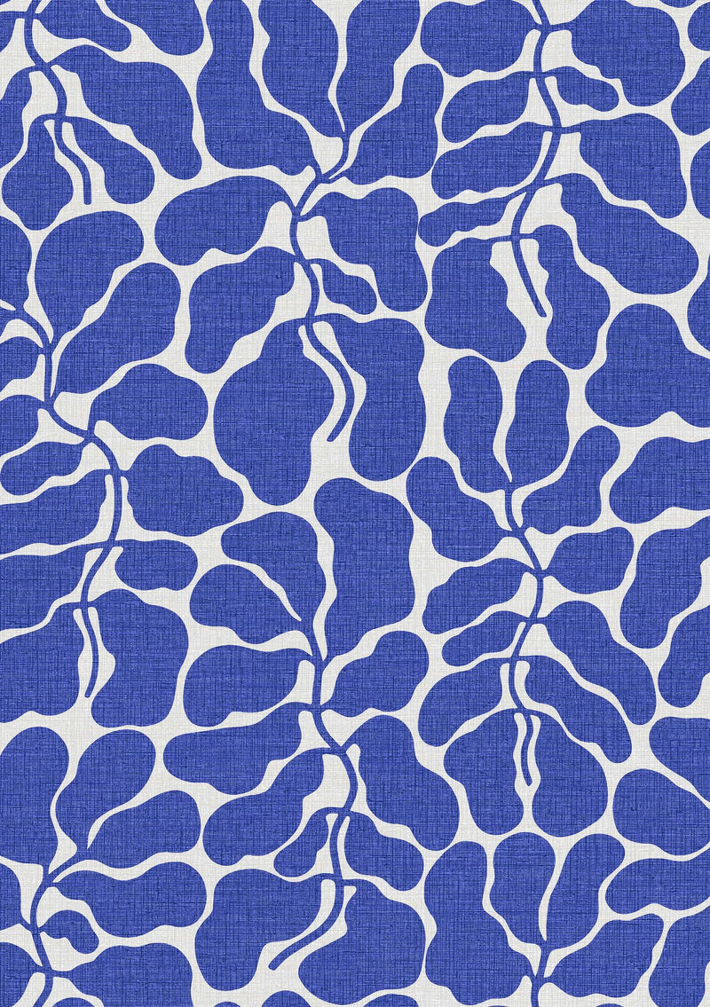 2072 My Secret Garden Light Blue and White Graphics Wallpaper by Boråstapeter