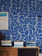 2072 My Secret Garden Light Blue and White Graphics Wallpaper by Boråstapeter