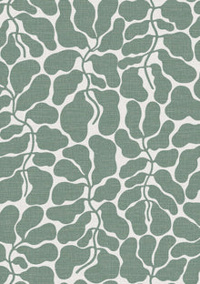 2073 My Secret Garden Light Green and White Graphics Wallpaper by Boråstapeter