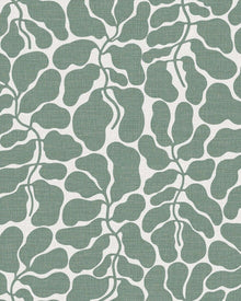 2073 My Secret Garden Light Green and White Graphics Wallpaper by Boråstapeter