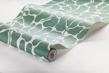 2073 My Secret Garden Light Green and White Graphics Wallpaper by Boråstapeter