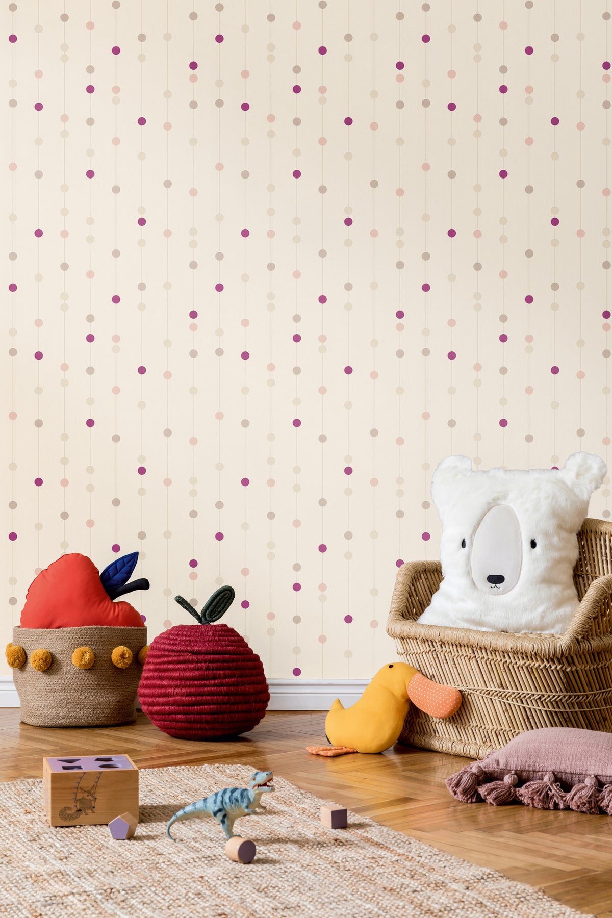 Confetti Cream Kids Studio Wallpaper by A S Creation