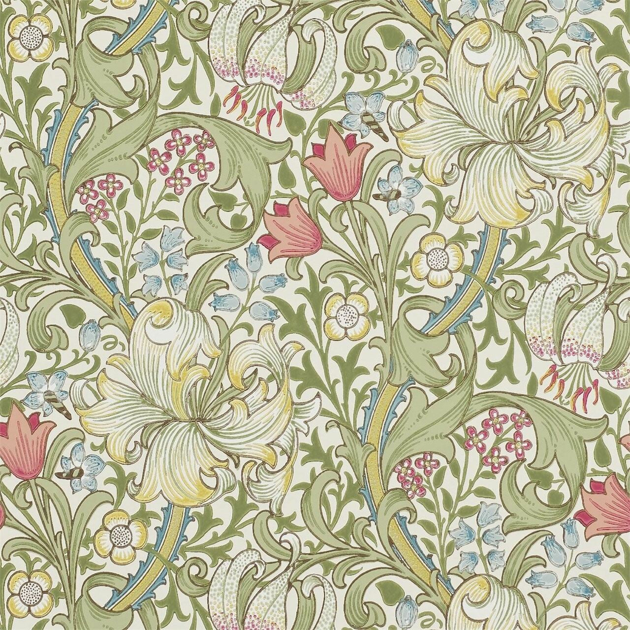 210398 Golden Lily Archive Wallpapers by Morris & Co
