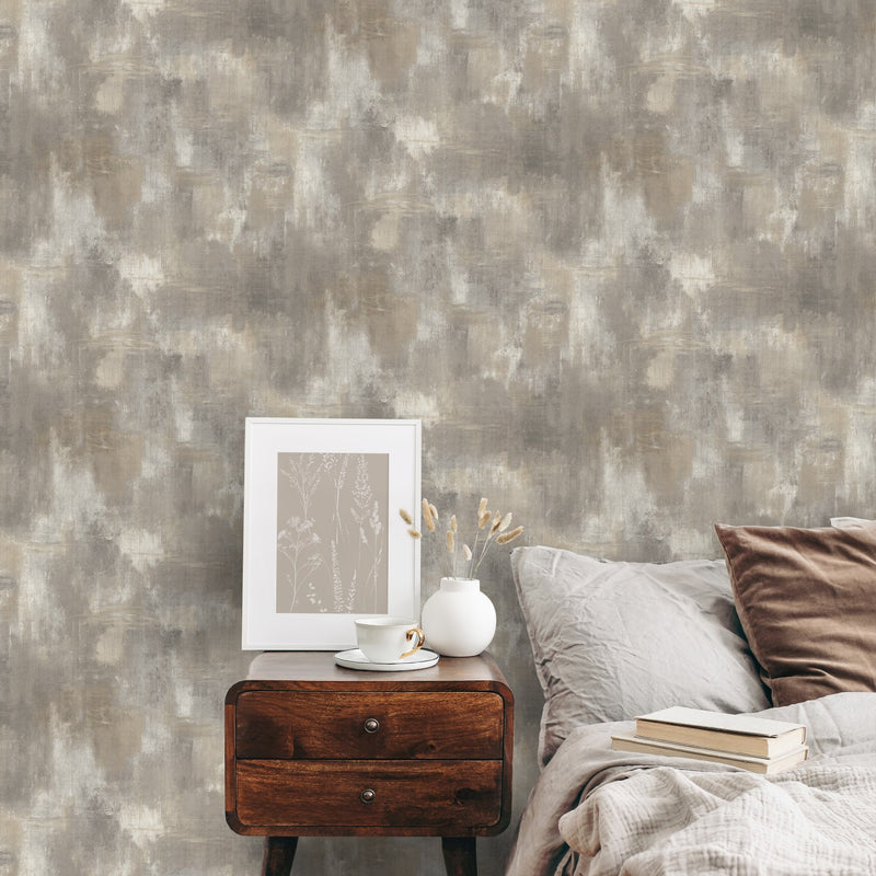 Abstract Texture Neutral Paul Moneypenny Wallpaper by Grandeco