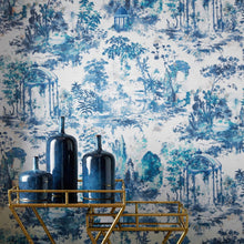 2109-153-02 Pavilion Lupin Blue Wallpaper By 1838 Wallcoverings