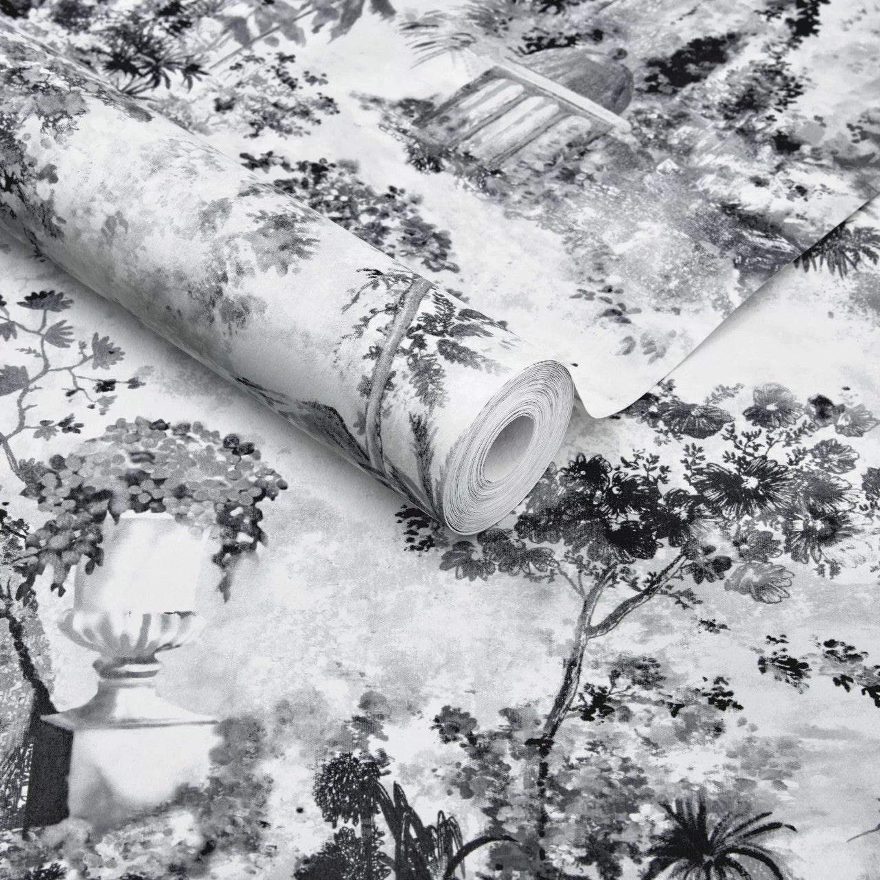 2109-153-03 Pavilion Stone Grey Wallpaper By 1838 Wallcoverings