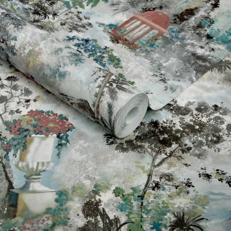 2109-153-04 Pavilion Fern Green Wallpaper By 1838 Wallcoverings