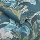 2109-154-04 Pavilion Lilliana Peacock Blue Wallpaper By 1838 Wallcoverings