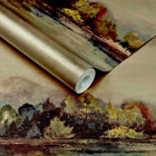 2109-155-01 Pavilion Lakeside Autumn Gold Wallpaper By 1838 Wallcoverings
