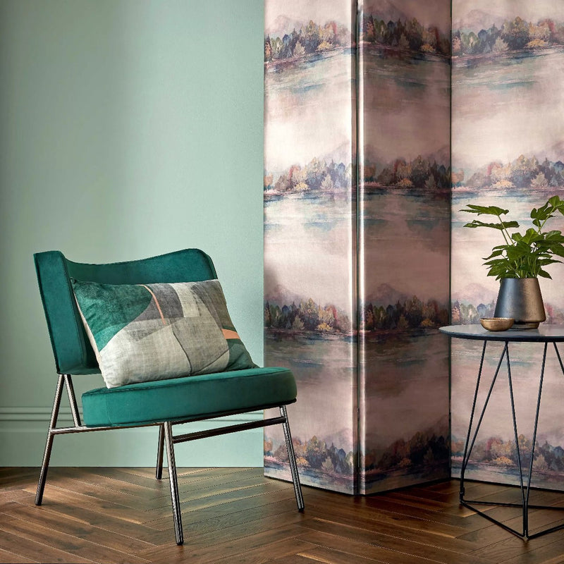 2109-155-03 Pavilion Lakeside Sunset Pink Wallpaper By 1838 Wallcoverings