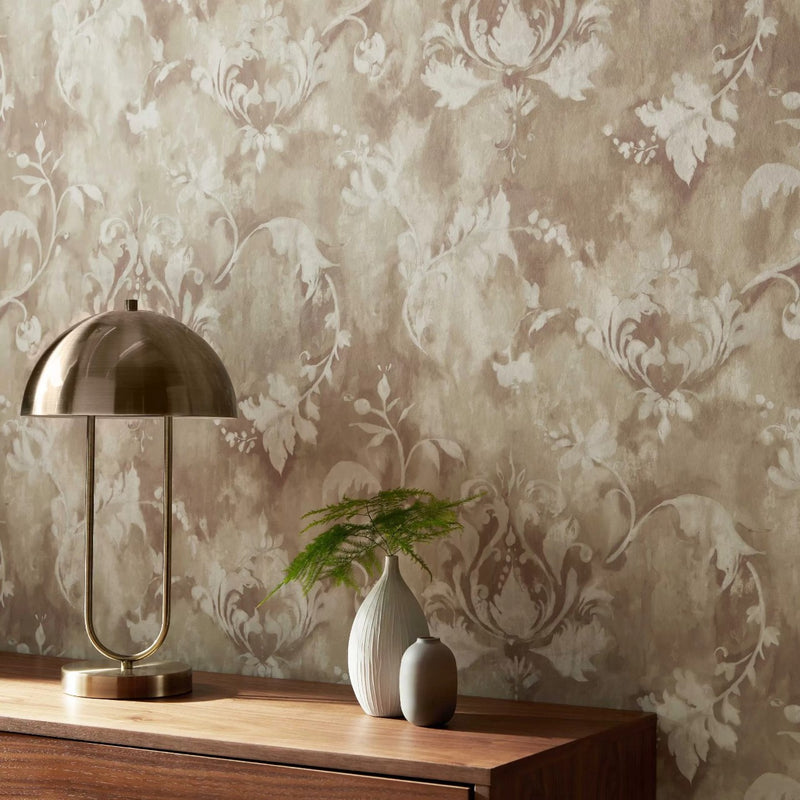2109-156-02 Pavilion Ornamenta Sand Neutral Wallpaper By 1838 Wallcoverings