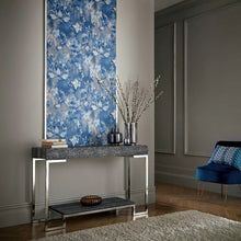 2109-156-04 Pavilion Ornamenta Indigo Blue Wallpaper By 1838 Wallcoverings