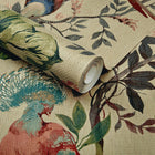 2109-157-01 Pavilion Bird Sonnet Lacquer Wallpaper By 1838 Wallcoverings