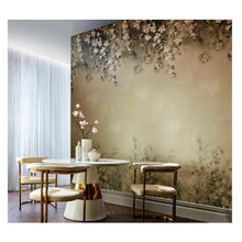 2109-158-04 Pavilion Trailing Magnolia Burnished Gold Wallpaper By 1838 Wallcoverings