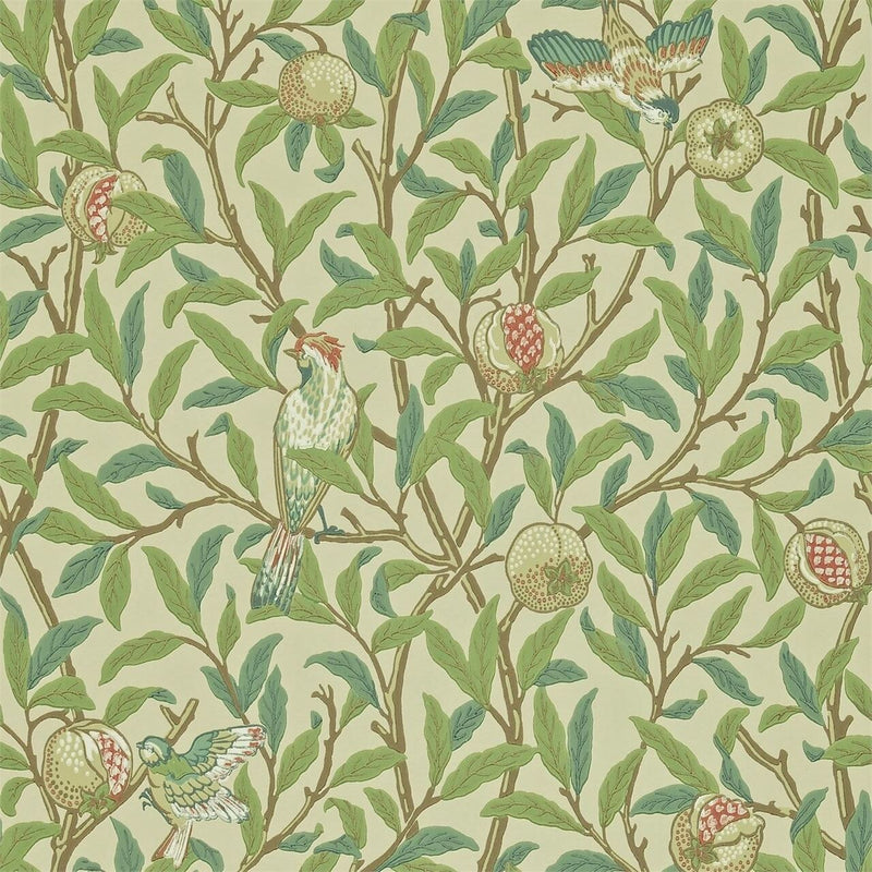 212539 ( DARW212539 ) Bird & Pomegranate Archive II Wallpaper by Morris & Co
