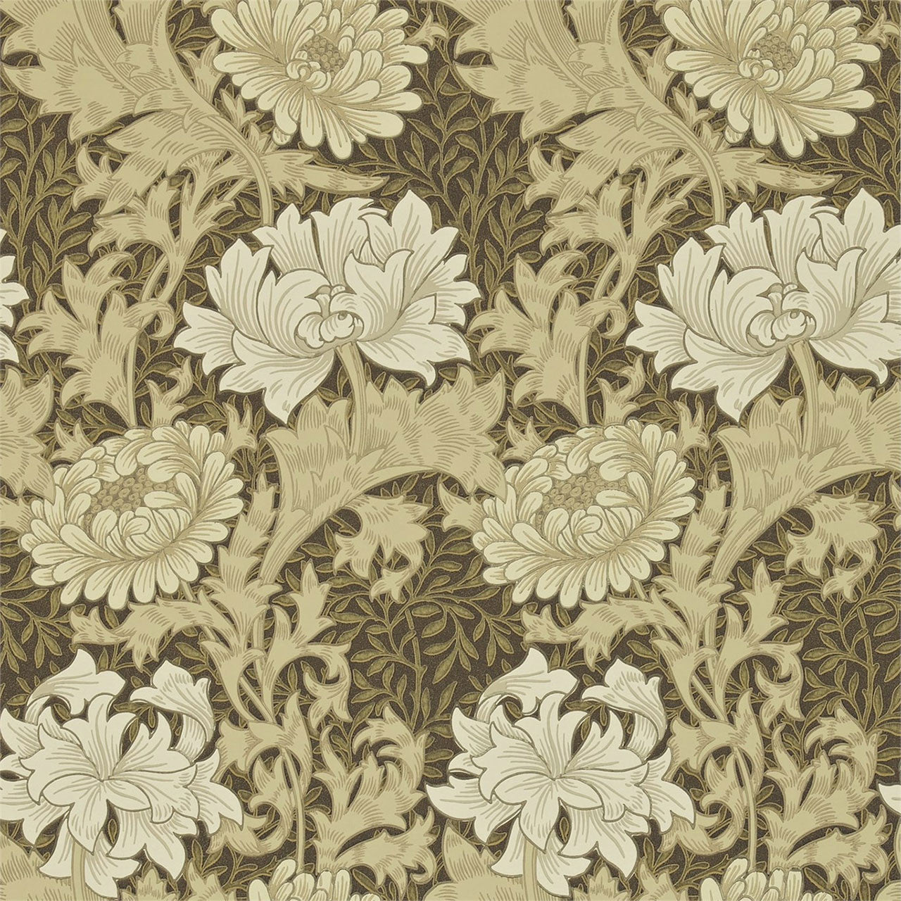 212547  ( DARW212547 ) Chrysanthemum Archive II Wallpaper by Morris & Co