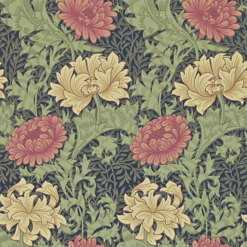 212549 ( DARW212549 ) Chrysanthemum Archive II Wallpaper by Morris & Co