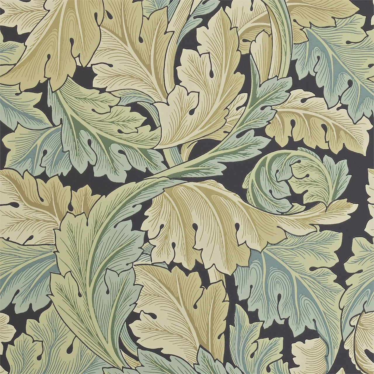 212550 Acanthus Morris & Friends Privet Wallpaper by Morris & Co