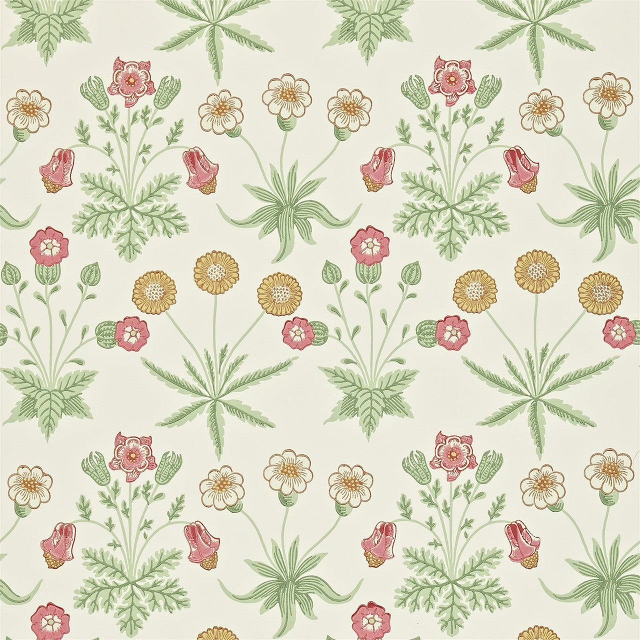212562 Daisy Morris & Friends Willow & Pink Wallpaper by Morris & Co