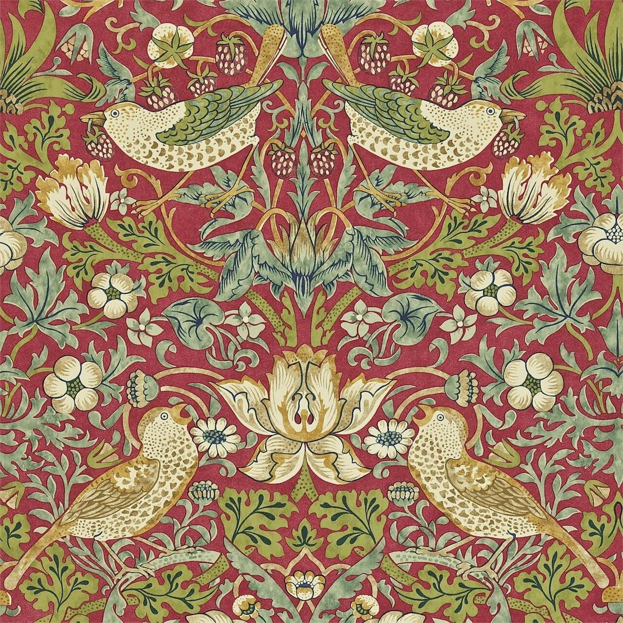 212563 ( DARW212563 ) Strawberry Thief Archive II Wallpaper by Morris & Co
