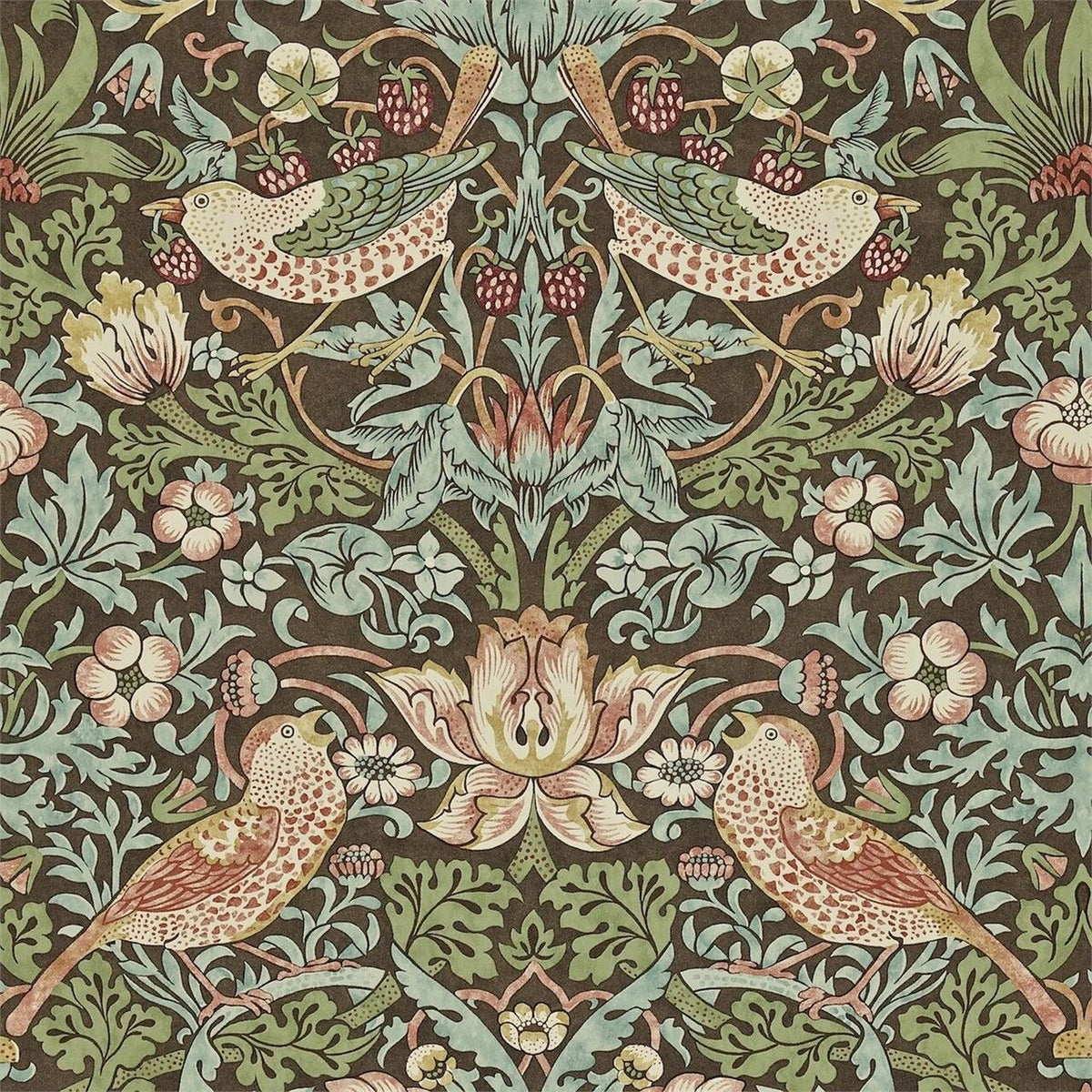 Strawberry Thief Archive II Wallpaper by Morris & Co