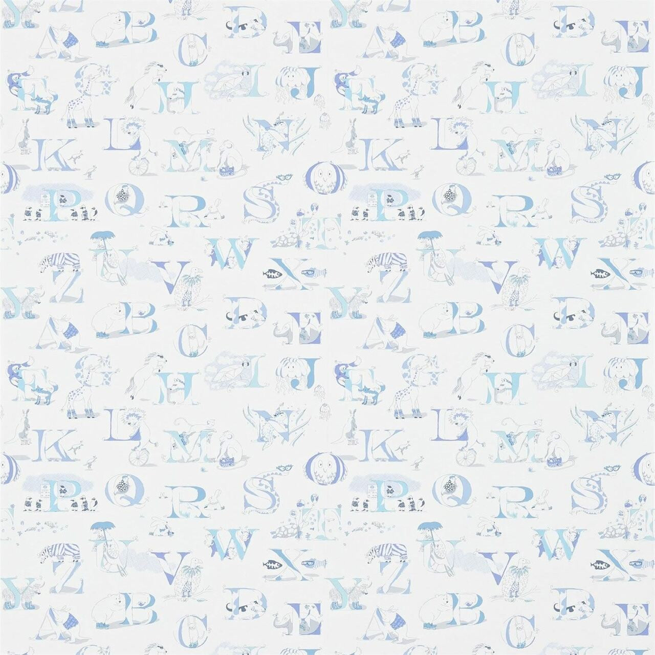 214025 ( DLIT214025 ) Alphabet Zoo Abracazoo Wallpaper by Sanderson