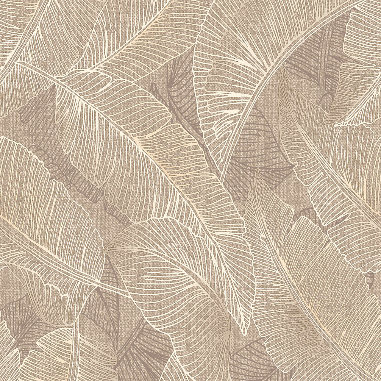 2143 Anaya Leaf Taupe Wallpaper by Belgravia