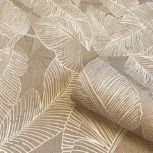 2143 Anaya Leaf Taupe Wallpaper by Belgravia