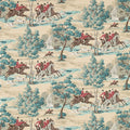 Tally Ho Teal and Ruby Wallpaper by Sanderson