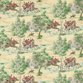 Tally Ho Evergreen and Crimson Wallpaper by Sanderson