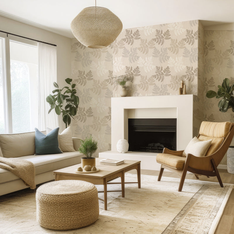 2147 Anaya Fern Cream Wallpaper by Belgravia