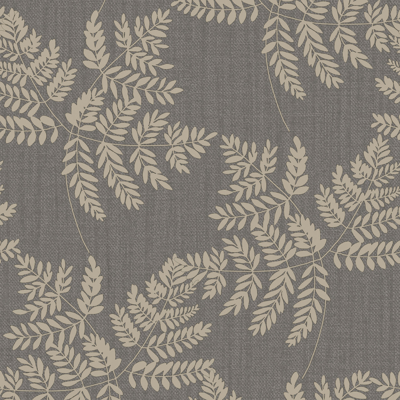 2148 Anaya Fern Charcoal Wallpaper by Belgravia