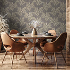2148 Anaya Fern Charcoal Wallpaper by Belgravia